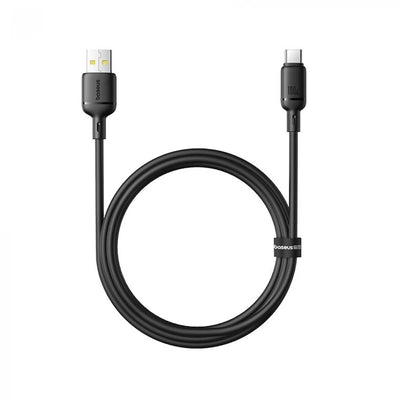 كابل Baseus Silky USB-C 100W | Baseus Silky Cable USB→C 100W 2m Black