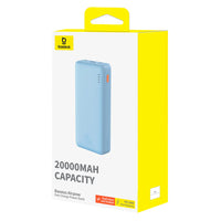 Baseus Airpow Power Bank 20000mAh 20W Blue - بيسوس باور بانك 20000 مللي أمبير 20 واط أزرق