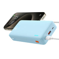Baseus Airpow Power Bank 20000mAh 20W Blue - بيسوس باور بانك 20000 مللي أمبير 20 واط أزرق
