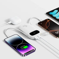 Baseus EnerFill FC31 Qpow 3 Power Bank 20000mAh 45W White - باور بانك بيسوس انرفيل FC31 كيو باو 3 20000 مللي أمبير 45 واط أبيض