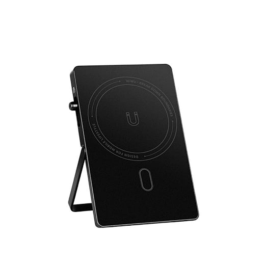 WiWU Warriors Carbon Magsafe Metal Stand Card Holder MW-007 | حامل بطاقات ماغسيف مع حامل معدني كاربون ووريرز
