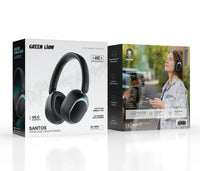 سماعة جرين لايون سانتوس اللاسلكية مع إلغاء الضوضاء ANC - أسود | Green Lion Santos Wireless Headphone with ANC - Black