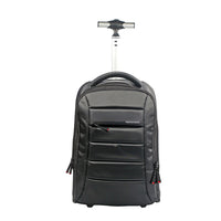 Promate BizPak-TR Heavy Duty Trolley Bag 15.6 inch Laptop Black-Front