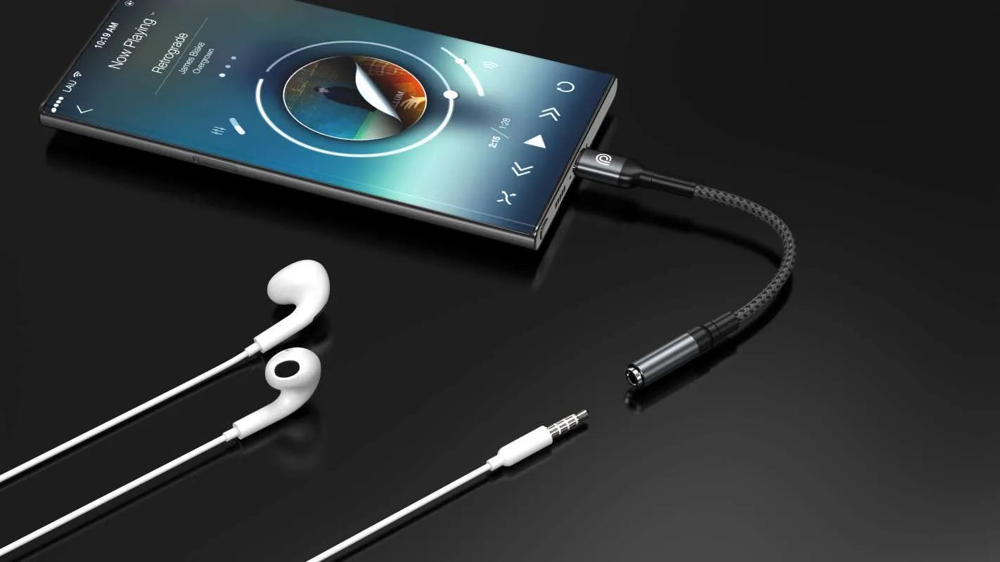 Kabloya Adaptora Dengî ya Phone Planet USB-C ber bi 3.5mm ve - Gewr