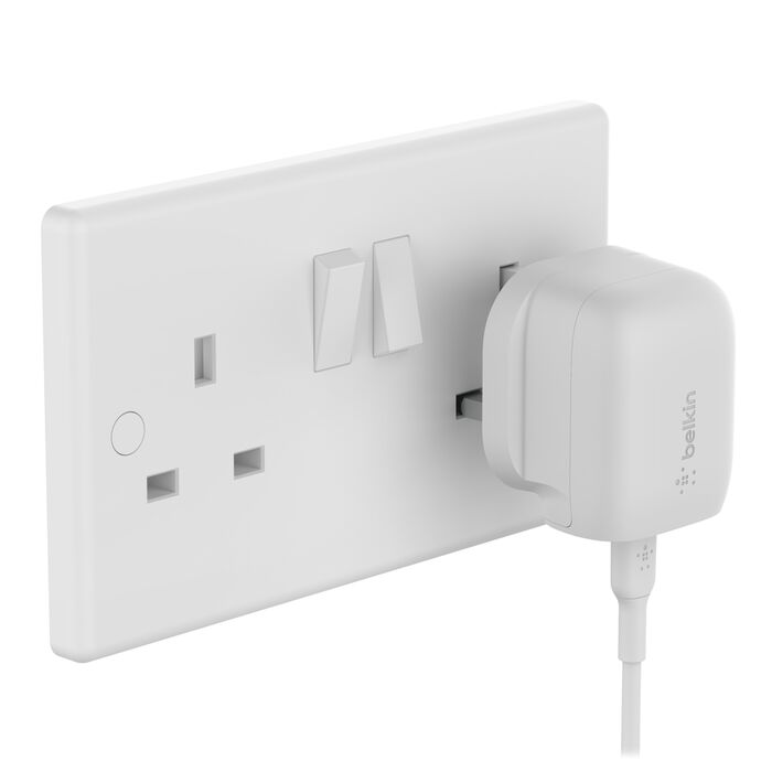 شاحن جداري بيلكن BoostCharge بمنفذ تايب سي وبقدرة شحن 20 واط | Belkin BoostCharge USB-C Wall Charger 20W