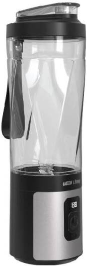Green Lion ProJet Blender 120W 600mL | 3×1500mAh | 6 Blades | LED | Self-Cleaning – Black | خلاط جرين لايون بروجيت 120 وات 600مل 6 شفرات شاشة LED أسود