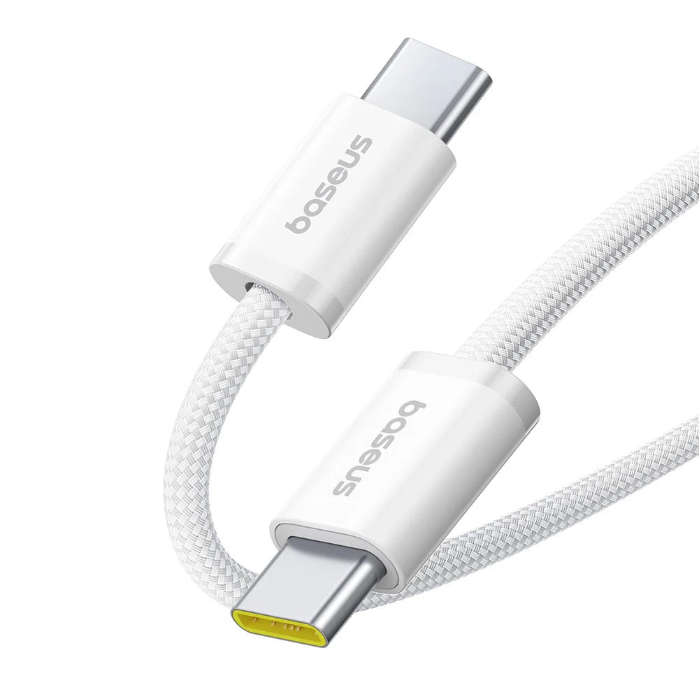 Baseus Dynamic Cable Type-C to Type-C 100W 1m White | كيبل بيسوس ديناميك C-C 100 واط 1 متر أبيض