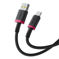 كابل Baseus Dura Cable USB-C 60W 2m أحمر وأسود | Baseus Dura Cable USB-C 60W 2m Red+Black