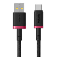 كابل Baseus Dura Cable USB-C 60W 2m أحمر وأسود | Baseus Dura Cable USB-C 60W 2m Red+Black