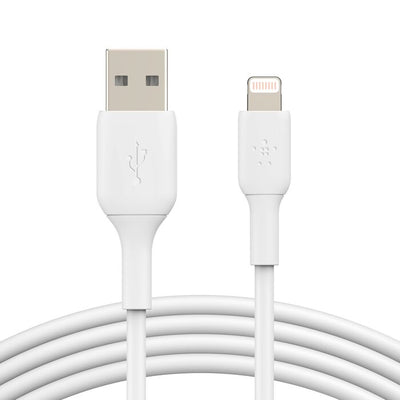 كيبل بيلكن BoostCharge يو اس بي اي الى لايتننغ بطول 1 متر | Belkin BoostCharge USB-A to Lightning Cable 1M