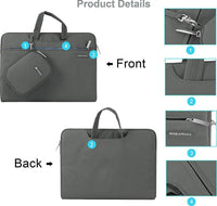 حقيبة لابتوب من ويوو مع تبطين داخلي لحجم 13 انش | WiWU Factory Laptop Handbag – Campus Slim Case 13"