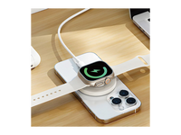 شاحن ويوو المغناطيسي اللاسلكي 3 في 1 بقدرة شحن 15 واط | WiWU Wi-W027 3 in 1 Magnetic Wireless Charger 15W