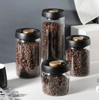 Vacuum sealed canister حافظة قهوة مفرغة هواء (زجاج) - 3