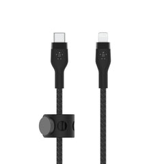 كيبل بيلكن BoostCharge Pro Flex تايب سي الى لايتننغ بطول 1 متر | Belkin BoostCharge Pro Flex USB-C Braided Silicone Cable with Lightning Connector