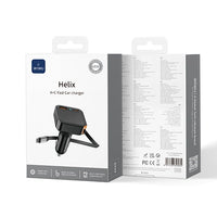 WiWU Wi-CC033 Helix 65W Triple Port Car Charger | شاحن سيارة WiWU Wi-CC033 Helix 65W ثلاثي المنافذ