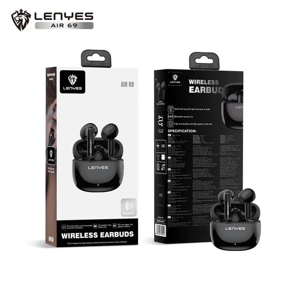 سماعات Lenyes Air 69 اللاسلكية بإلغاء ضوضاء ANC ومايك مزدوج وبطارية 20 ساعة | Lenyes Air 69 Wireless Earbuds ANC Dual Mic 20H Battery