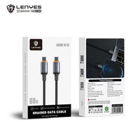 Lenyes LC-528 Type-C to Type-C 60W Nylon Cable 1.2M - كابل لينيس LC-528 Type-C إلى Type-C 60 واط