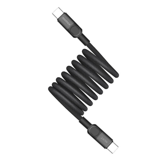 كيبل موماكس ماج لنك المغناطيسي بقدرة 240 واط وطول 2 متر | Momax Mag.Link 240W Magnetic USB‑C to USB‑C Cable, 2 m