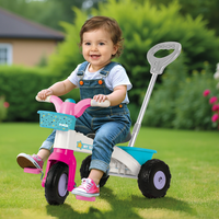دولو دراجتي الأولى بمقبض للوالدين - وردي 2567 | Dolu My First Trike with Parent Handle – Pink