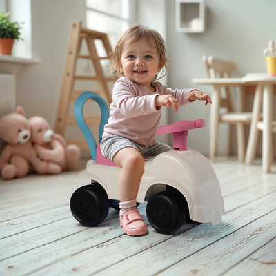 Dolu Foot to Floor Car- White 2621