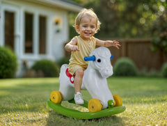 Dolu ROCKING HORSE WITH WHEELS CTN 7078