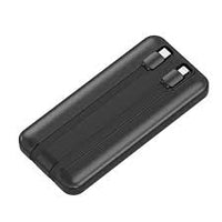 باور بانك بورودو 10000mAh بكيبلات مدمجة وشاشة رقمية وشحن سريع 22.5W - أسود | Porodo 10000mAh Power Bank with Integrated Cable Black