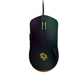 ماوس قيمنق بورودو سلكي 7200 دقة بإضاءة RGB و6 أزرار - أسود | Porodo Gaming Wired Mouse DPI 7200 with RGB Light Black