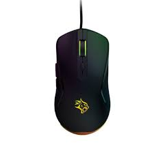 ماوس قيمنق بورودو سلكي 7200 دقة بإضاءة RGB و6 أزرار - أسود | Porodo Gaming Wired Mouse DPI 7200 with RGB Light Black