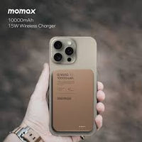 Momax Q.Mag X1 Gen 2 10000mAh Magnetic Wireless MagSafe Power Bank 15W|بنك طاقة Momax Q.Mag X1 Gen 2 مغناطيسي لاسلكي 10000mAh مع MagSafe وشحن سريع 15W