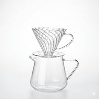 V60 set (سيت تقطير زجاج)