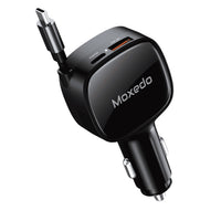 Moxedo 84W Ultra Fast Car Charger with retractable USB-C cable - Main