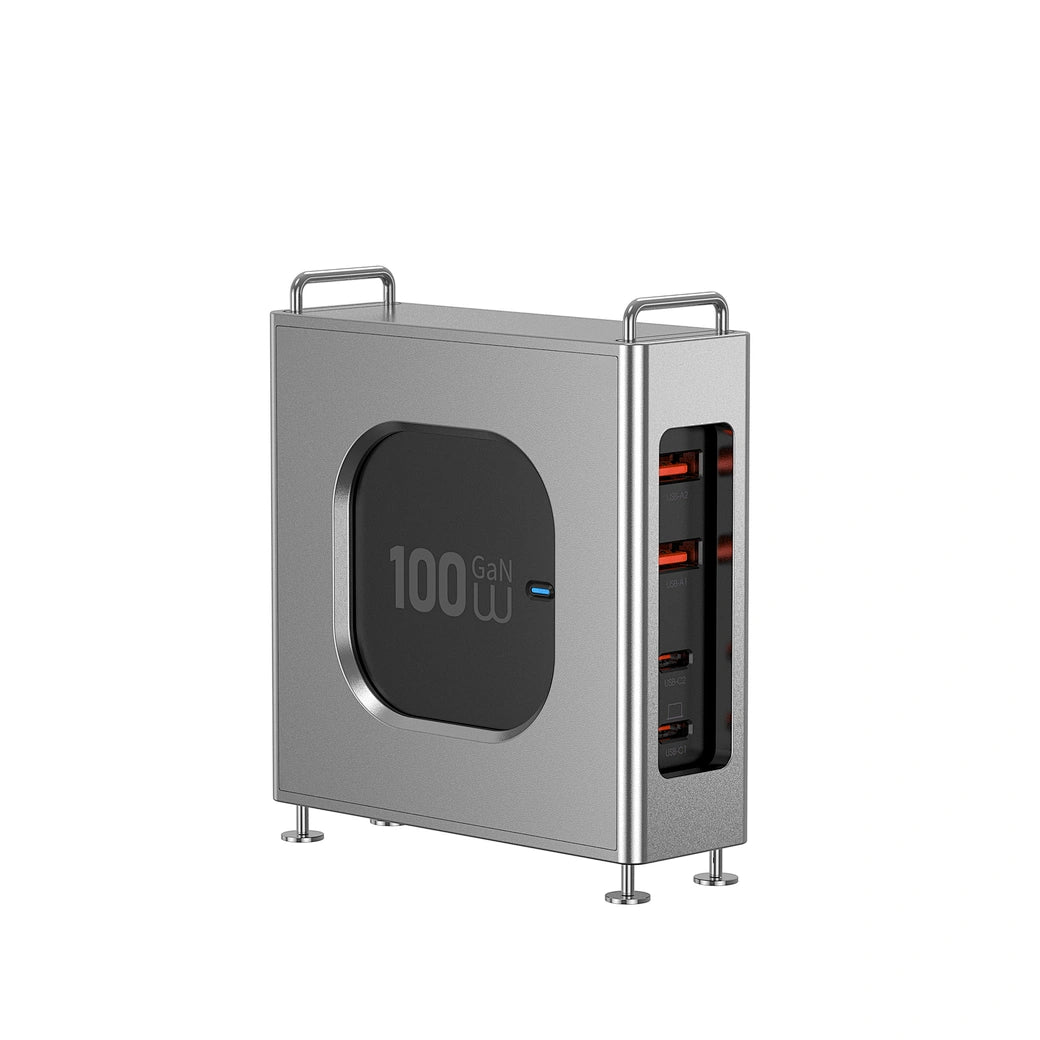 شاحن ويوو GaN متعدد المنافذ بقدرة شحن 100 واط | WiWU Wi-G013 100W Warrior Multi-port GaN Charger 2C2A
