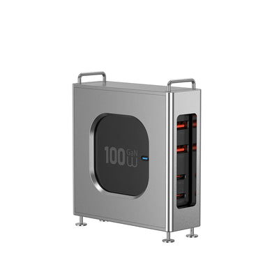 شاحن ويوو GaN متعدد المنافذ بقدرة شحن 100 واط | WiWU Wi-G013 100W Warrior Multi-port GaN Charger 2C2A