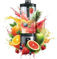 Green Lion ProJet Blender 120W 600mL | 3×1500mAh | 6 Blades | LED | Self-Cleaning – Black | خلاط جرين لايون بروجيت 120 وات 600مل 6 شفرات شاشة LED أسود