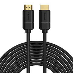 Baseus Cable HDMI 2.0 4K 30Hz 3D HDR 18Gbps 8m Black - كيبل HDMI عالي الجودة 8 متر