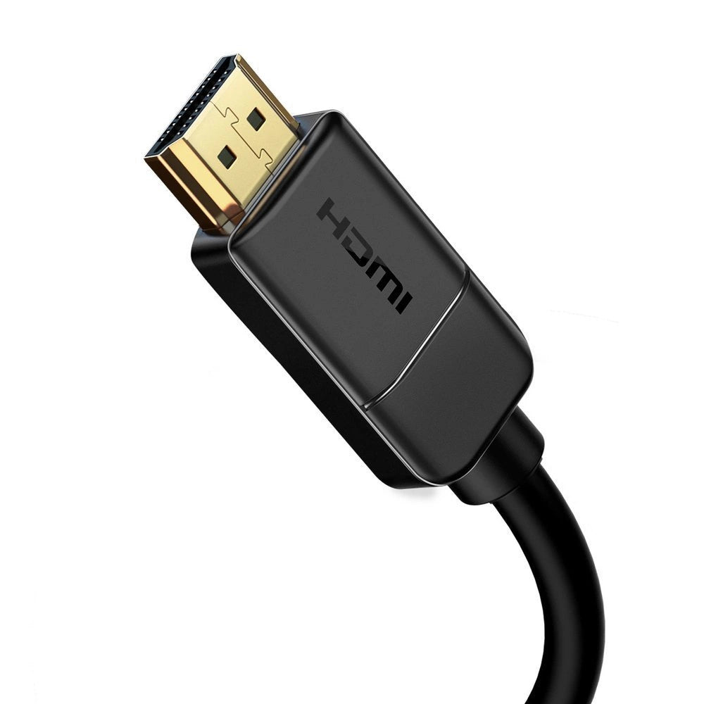 Baseus Cable HDMI 2.0 4K 30Hz 3D HDR 18Gbps 8m Black - كيبل HDMI عالي الجودة 8 متر