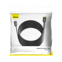 Baseus Cable HDMI 2.0 4K 30Hz 3D HDR 18Gbps 8m Black - كيبل HDMI عالي الجودة 8 متر