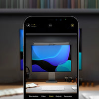 Baseus i-wok2 LED Lamp for Desktop Monitor Screen Lighting Black - إضاءة LED لشاشة الكمبيوتر