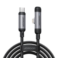 كيبل جويرووم انجوي X سيريس 90 درجة يو اس بي سي الى لايتننغ بقدرة شحن 30 واط وطول 1.2 متر | JOYROOM EnjoyX Series 90° Fast Charging Data Cable Type-C to Lightning 30W 1.2M