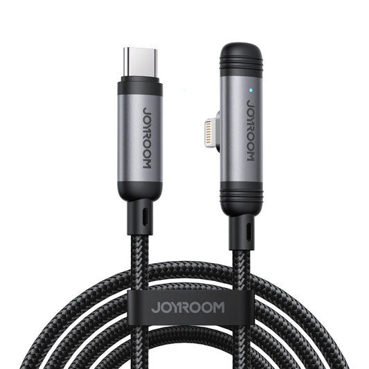 JOYROOM Kabloya Daneyan a Şarjkirina Bilez a Series EnjoyX 90°, Ji Tîpa-C bo Lightning, 30W, 1.2m