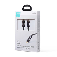 Kabloya Joyroom USB-C bo Lightning, Şarjkirina 20W, Dirêjahiya 1.2m - Reş | JOYROOM S-CL020A12 Kabloya Lightning Bo USB-C PD 20W 1.2m – Reş