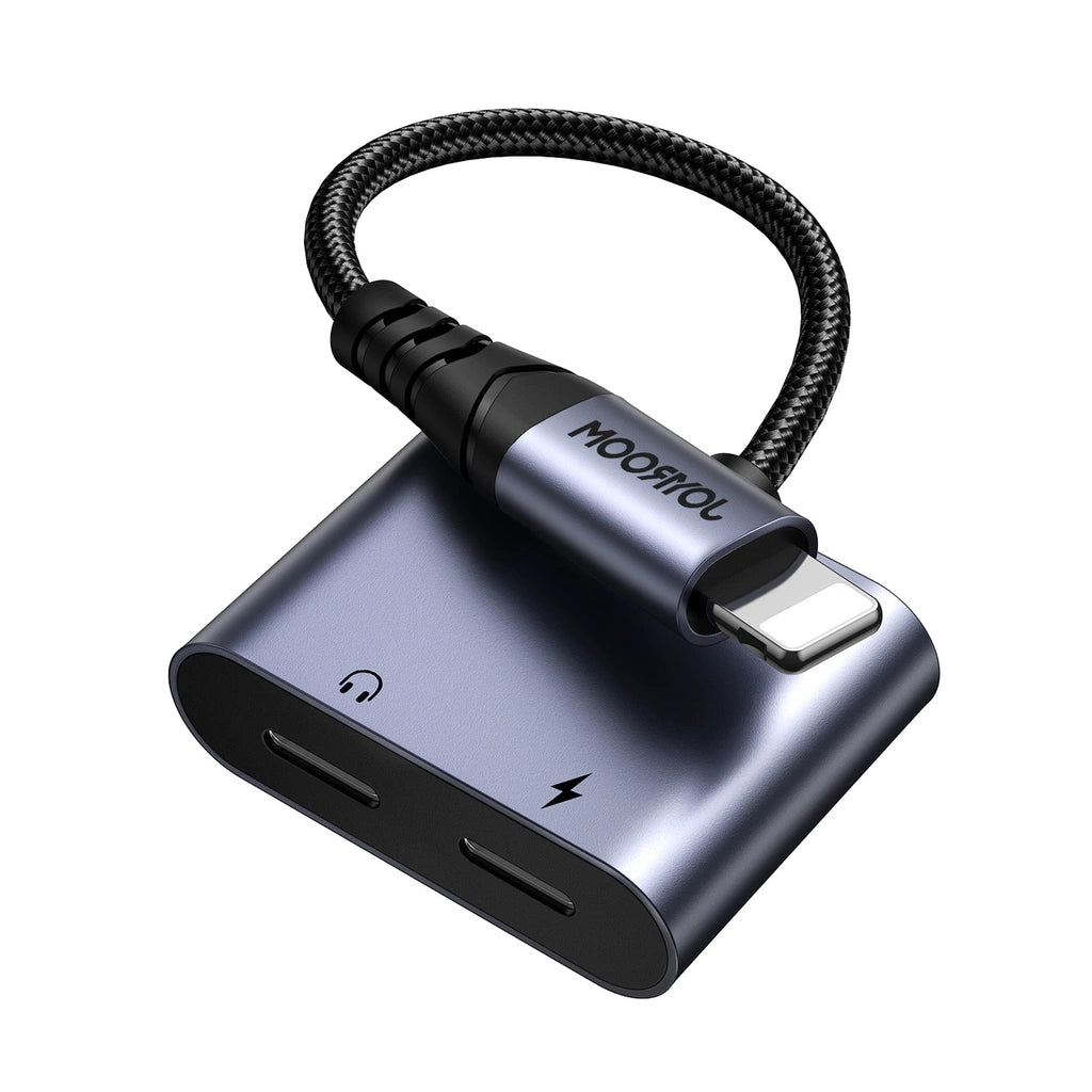 Adaptora Joyroom 2-di-1 Lightning bo Dual Lightning Port (Şarjkirin + Deng) | JOYROOM SY-L02