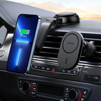شاحن سيارة مغناطيسي Ugreen MagSafe CD345 لاسلكي 2 في 1 - UGREEN MagSafe CD345 2-in-1 Induction Car Charger 7.5W/15W