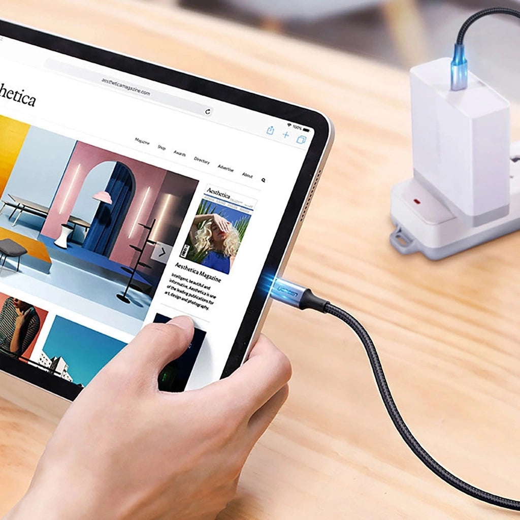 UGREEN USB-C to USB-C PD Fast Charging Cable 100W 1.5M | كيبل يوجرين USB-C شحن سريع 100 واط 1.5 متر