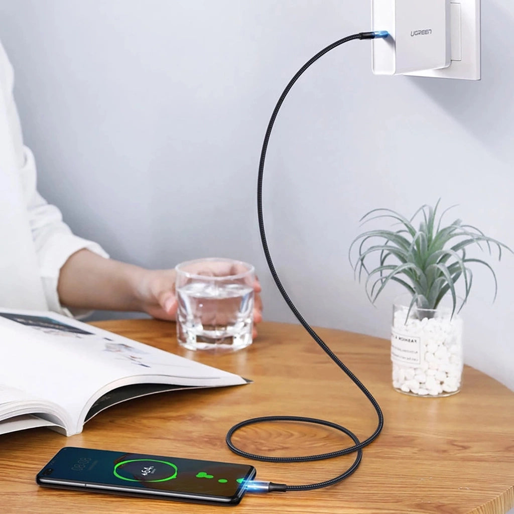UGREEN USB-C to USB-C PD Fast Charging Cable 100W 1.5M | كيبل يوجرين USB-C شحن سريع 100 واط 1.5 متر