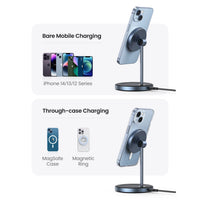 شاحن لاسلكي مغناطيسي UGREEN MagFlow 2-in-1 | Magnetic Wireless Charging Station
