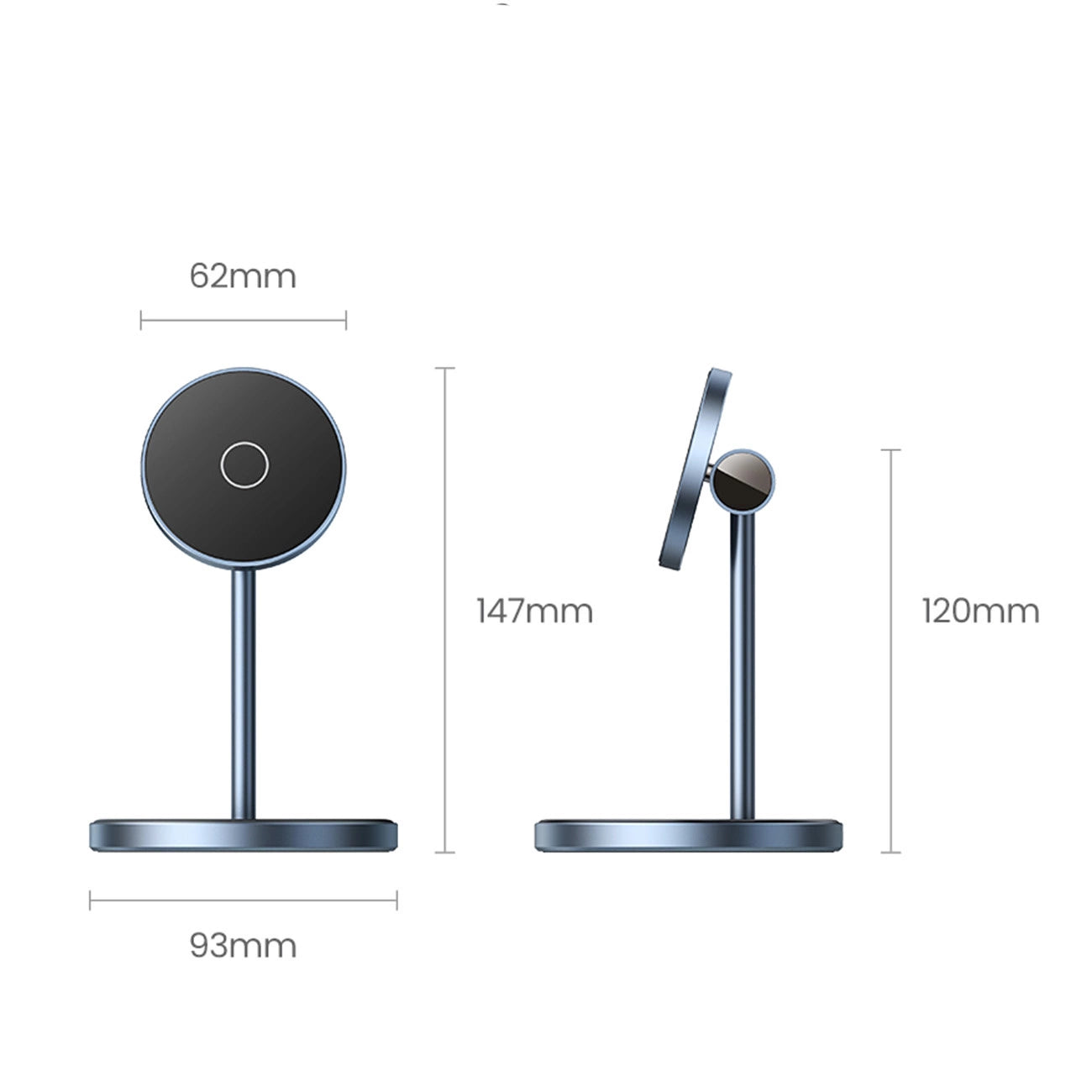 شاحن لاسلكي مغناطيسي UGREEN MagFlow 2-in-1 | Magnetic Wireless Charging Station