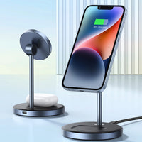 شاحن لاسلكي مغناطيسي UGREEN MagFlow 2-in-1 | Magnetic Wireless Charging Station