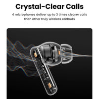 UGREEN Bluetooth V5.3 HiTune T6 Hybrid Active Noise Canceling Earbuds 30H Battery 48dB White - سماعات يوجرين هاي تيون T6 بلوتوث 5.3 إلغاء ضوضاء نشط 30 ساعة بيضاء