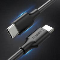 كابل UGREEN USB-C إلى USB-C شحن سريع 60 واط 1.5 متر | UGREEN USB-C to USB-C PD Fast Charging Cable 60W 1.5M